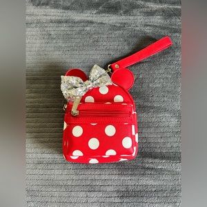 Classic Minnie Mouse Loungefly - Red and Polka Dot Mini Bag and Wallet